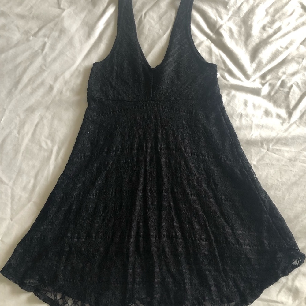 Black lace dress